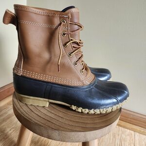 L.L. Bean Men's Brown and Black Duck Boots